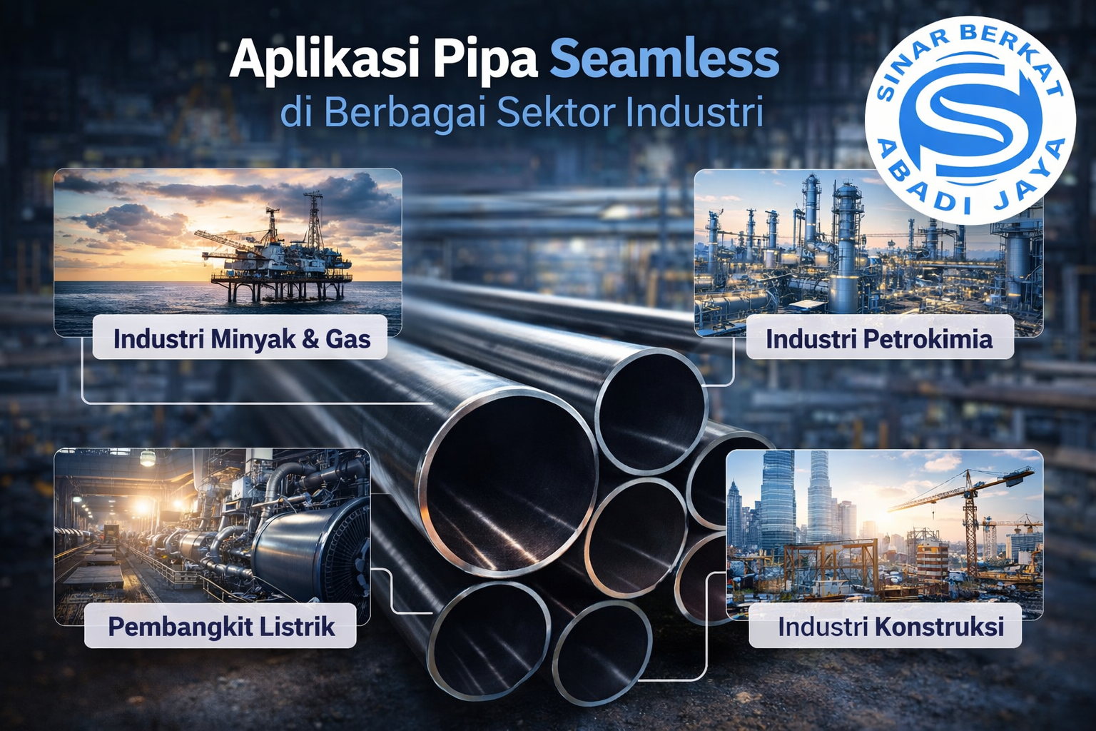 Aplikasi Pipa Seamless di Berbagai Sektor Industri. pipaseamless.co.id