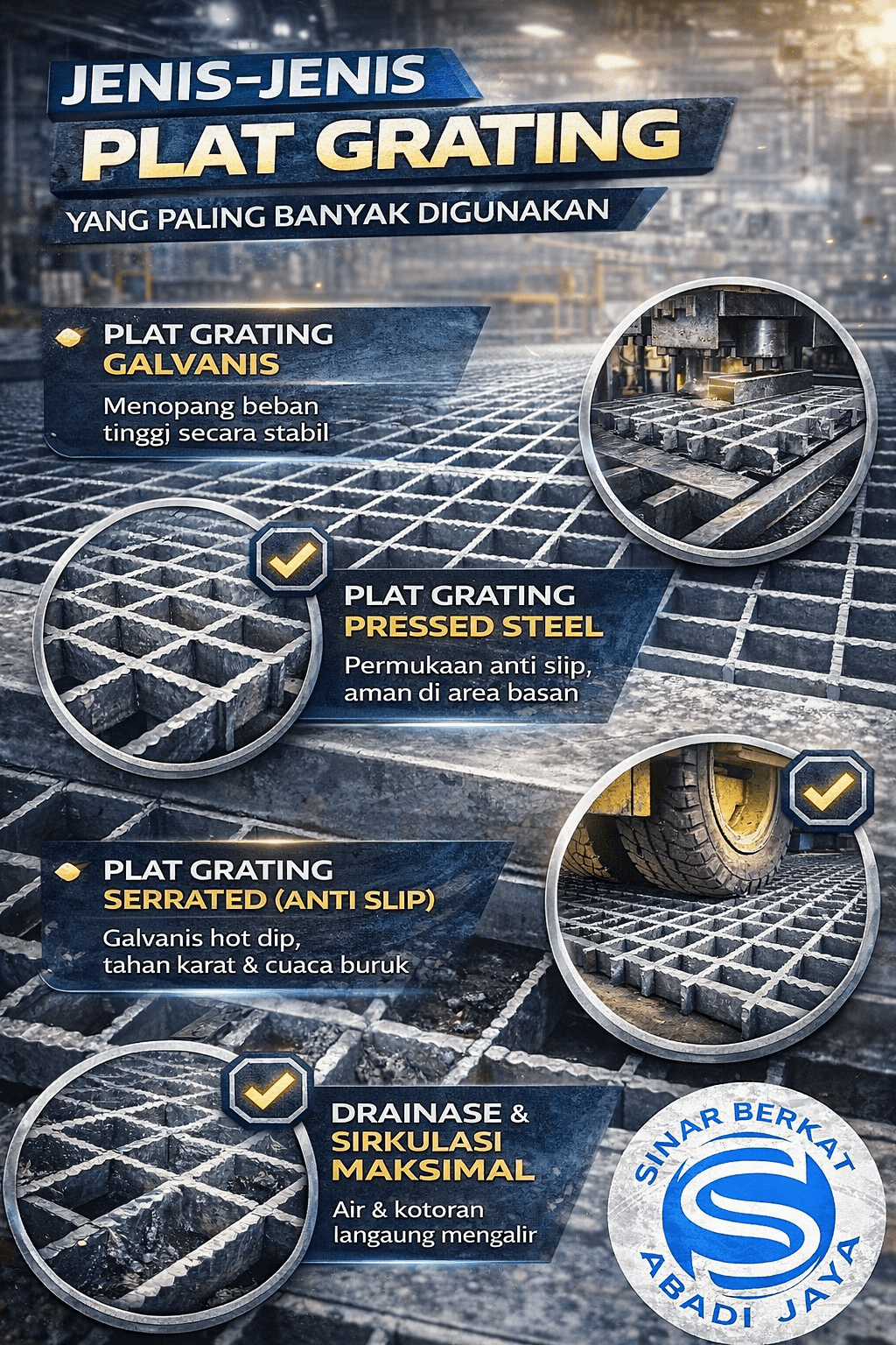Jenis-Jenis Plat Grating yang Paling Banyak Digunakan.pipaseamless.co.id Jenis-Jenis Plat Grating yang Paling Banyak Digunakan.pipaseamless.co.id