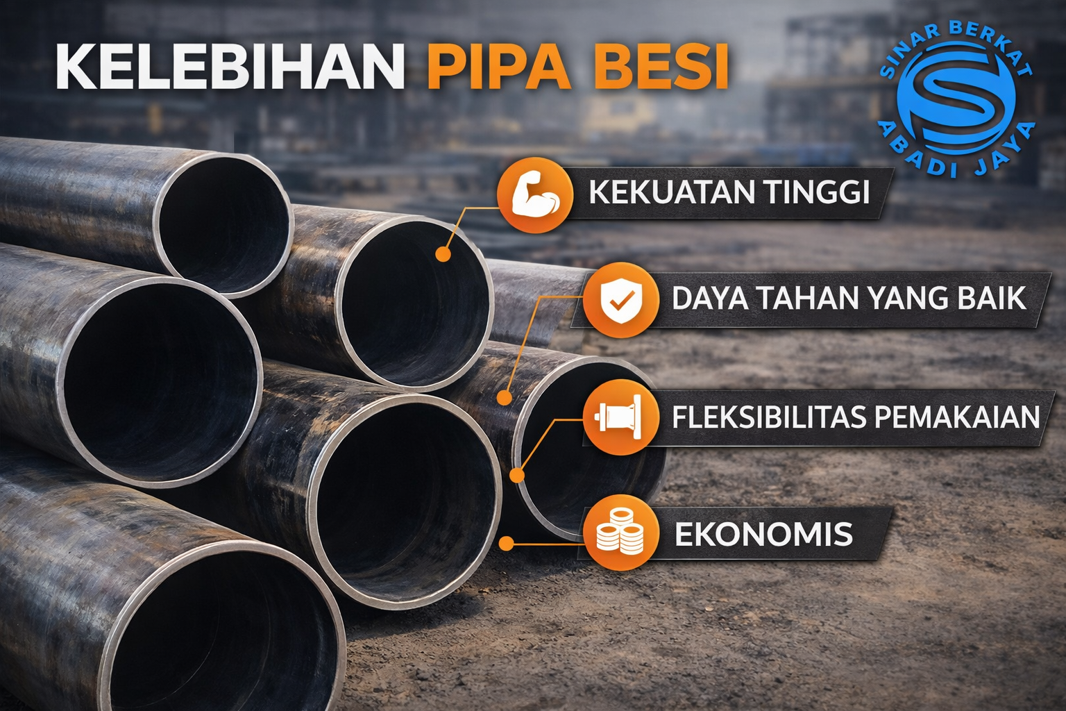 Kelebihan Pipa Besi. pipaseamless.co.id