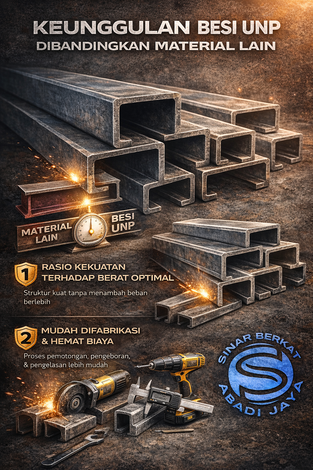 Keunggulan Besi UNP Dibandingkan Material Lain.pipaseamless.co.id