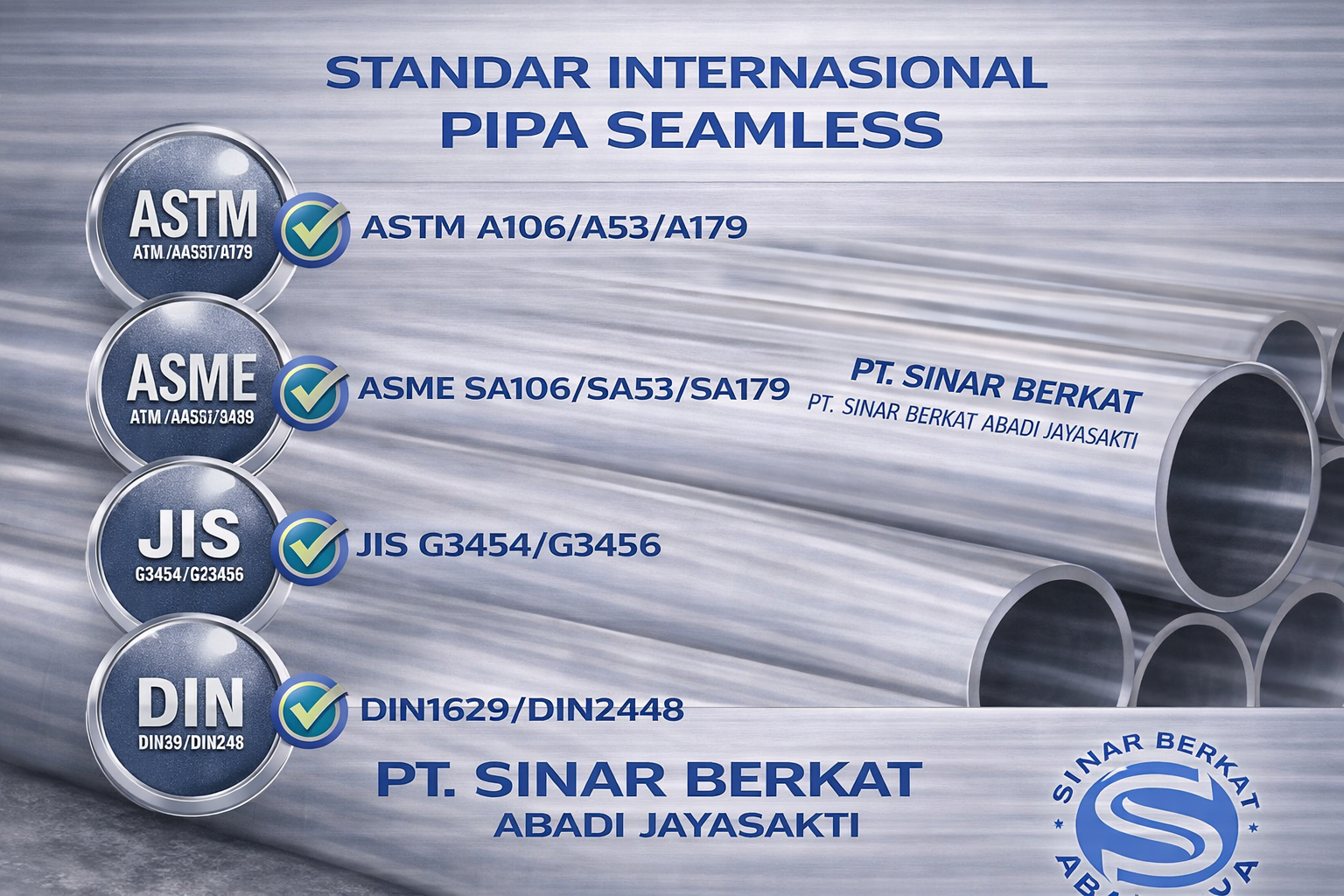 STANDAR INTERNASIONAL PIPA SEAMLESS